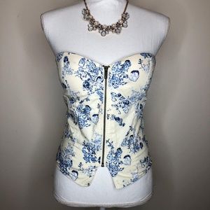 Floral woman crop top